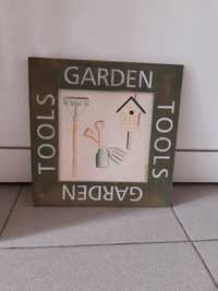 Quadro rústico 'Garden Tools'