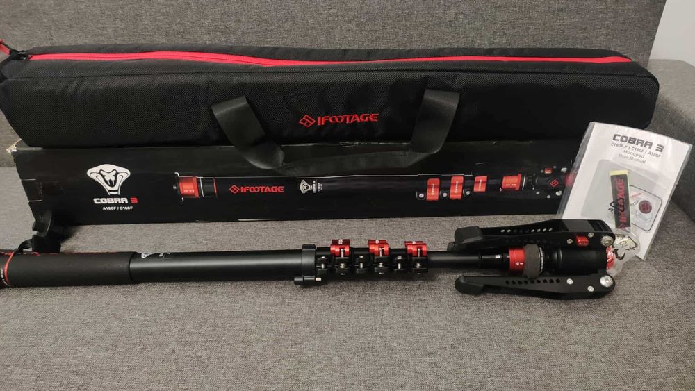 IFOOTAGE Cobra 3 A180F Monopod Kamery Statyw Stołowy Szybki Montaż