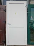 DRZWI Zewnętrzne Aluminiowe Pełne Wejściowe 108x227cm Białe