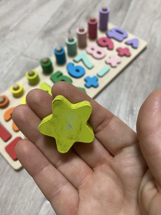 Цифри навчальні деревяні