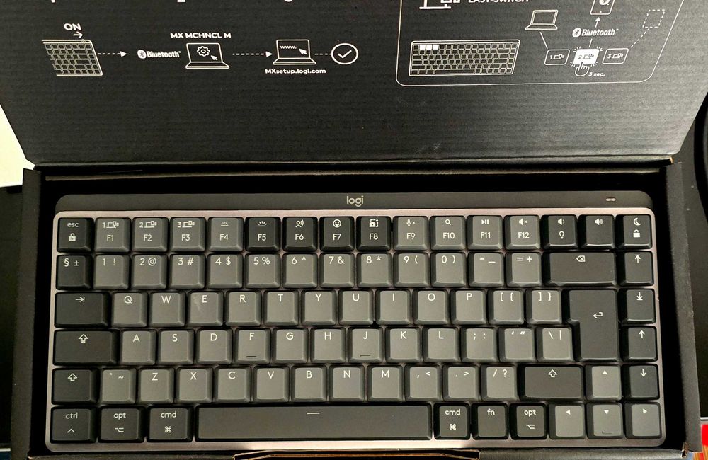 Teclado Mac mecânico Logitech MX Mini