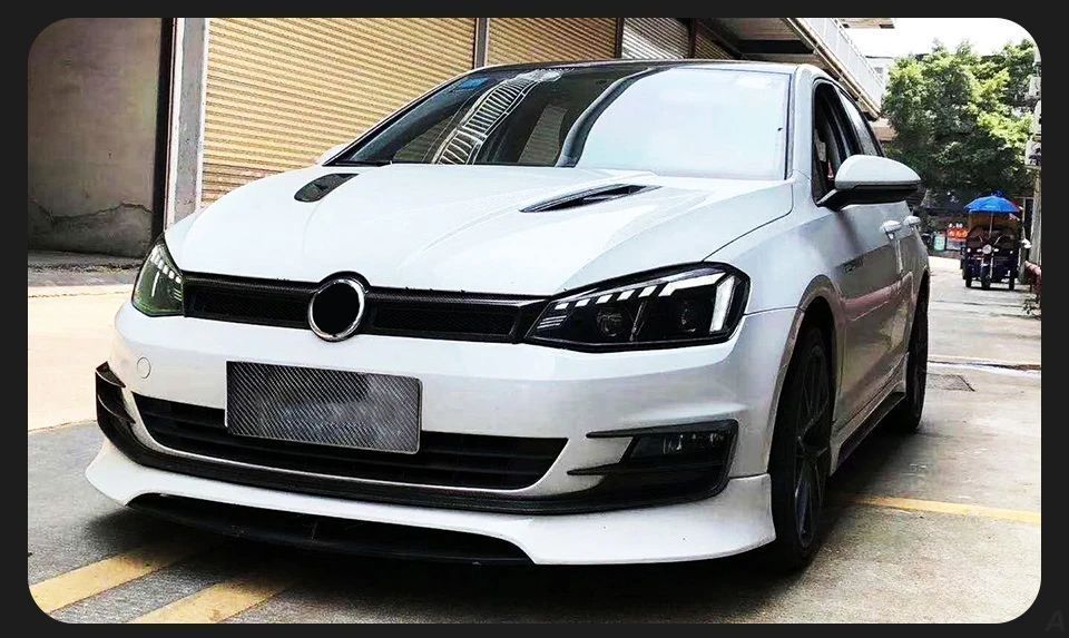 Lampy Przednie LED do VW Golf 7 - Styl Audi, Animowane DRL, Dynamiczny