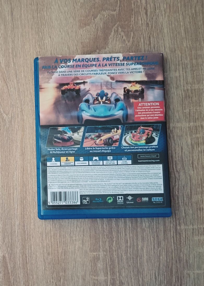 Sonic Racing Team PS4/PS5