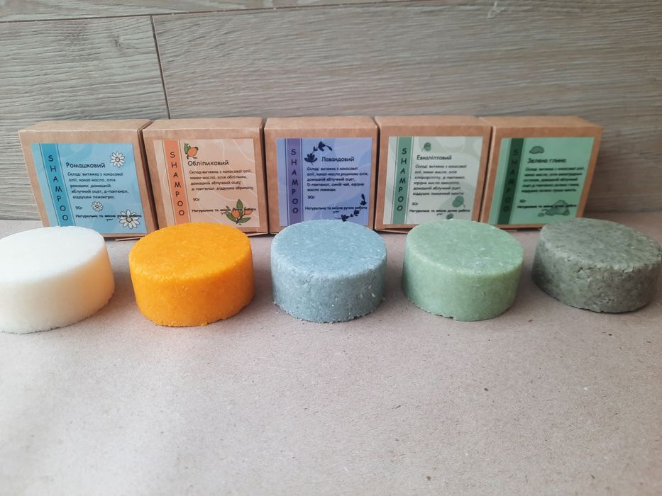 Твердий шампунь та кондиціонер,ручної роботи