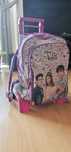 Mochila para escola com trolley-Violetta