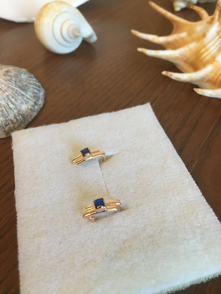 Серьги золотые красивые