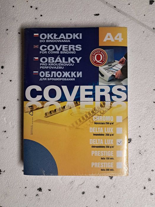 Karton Delta skóropodobne a3 Covers Okładki bindowanie 100szt Lublin