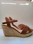 Nowe espadryle na koturnie rozmiar 39 camelowe brązowe sandały