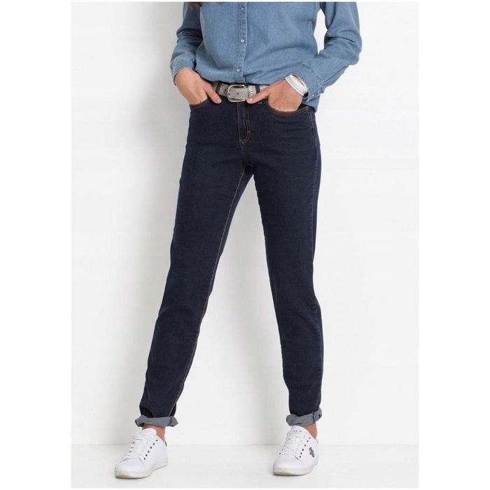 proste jeansowe spodnie jeansy 42-44 x