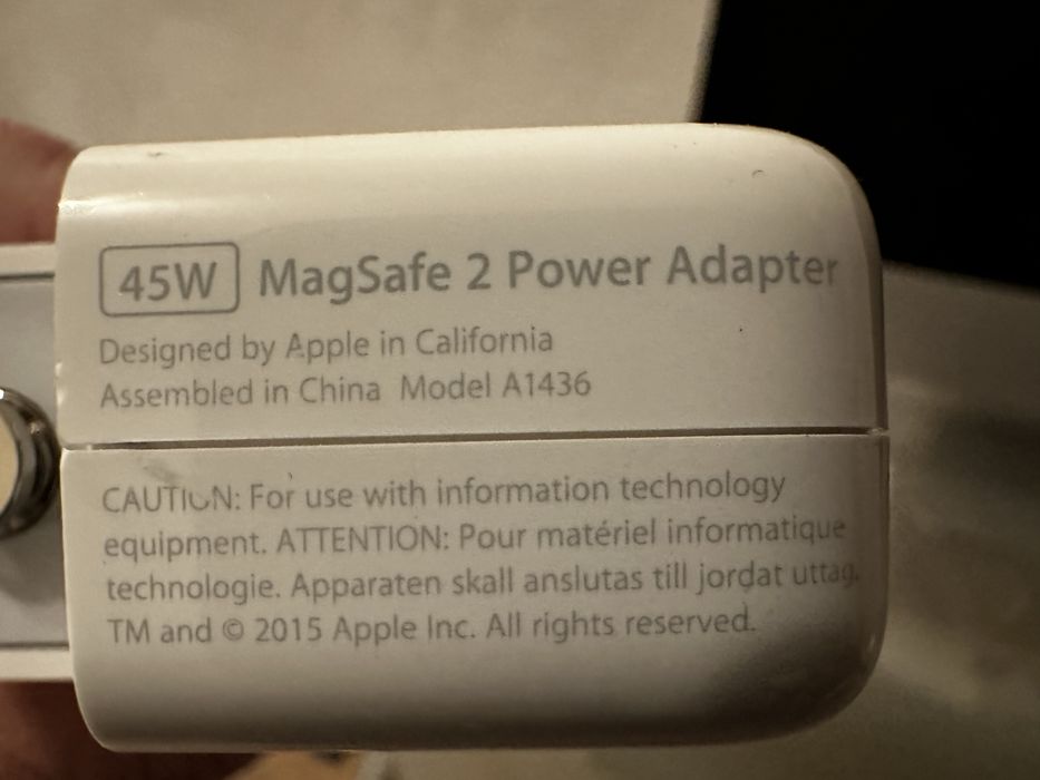 Зарядний пристрій Magsafe 2 45w, 85w (a1436, a1424) — найкраща ціна