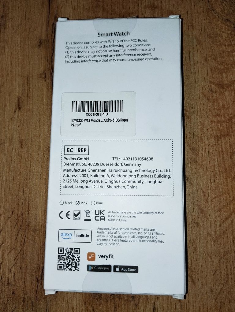 Smartwatch Iowodo W13