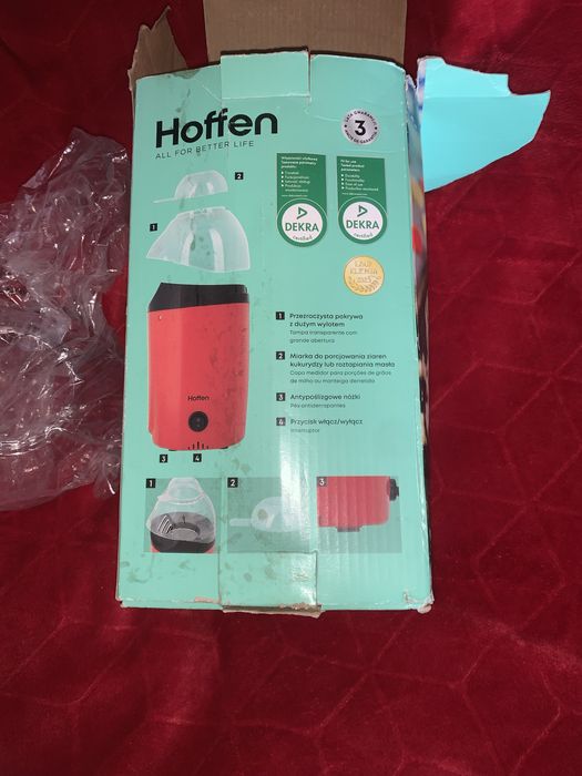 Urządzenie do popcornu 60g moc 1200 W- Hoffen