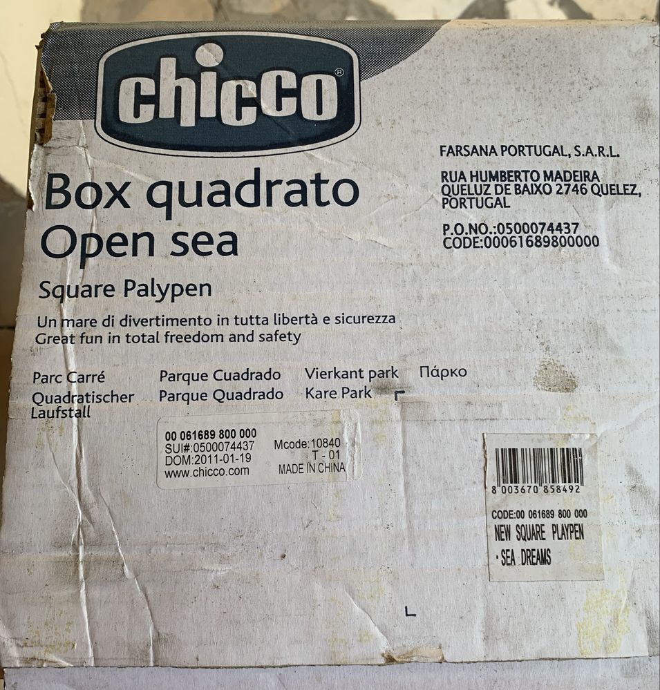 Parque Box Quadrado Chicco