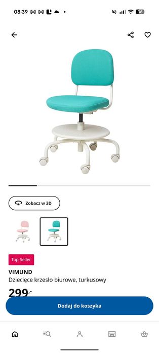 Sprzedam dziecięce krzesło Vimund z IKEA