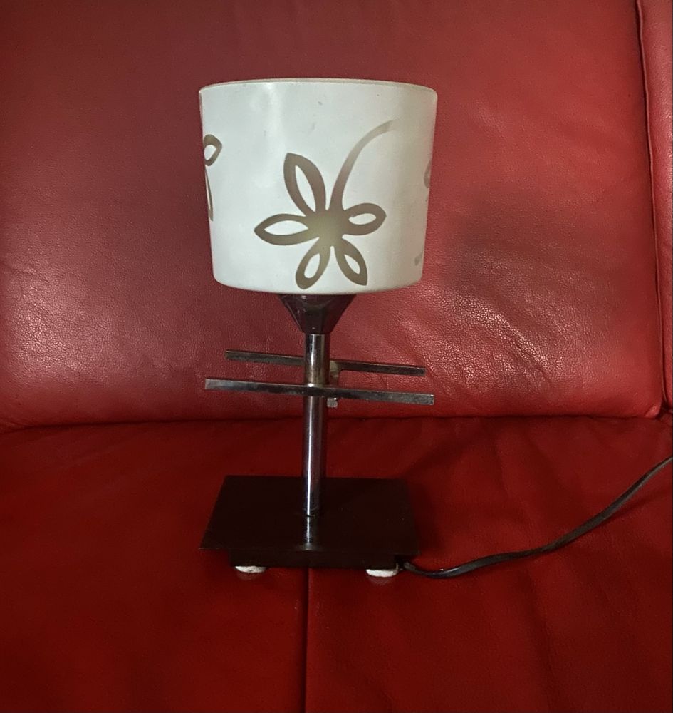 Lampka lampa nocna bedside lamp kwiaty flowers