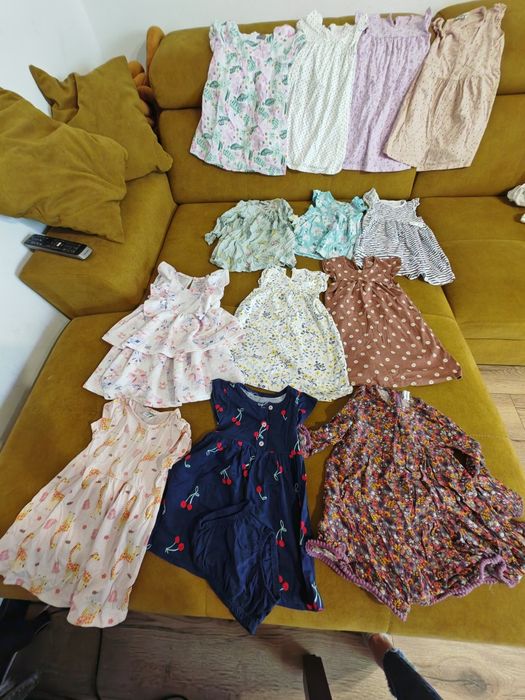 Paczka ciuszków dla dziewczynki 1-2 lata ok 60 sztuk