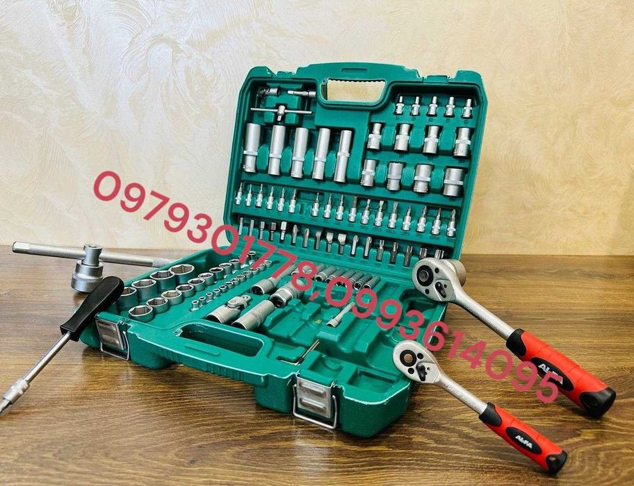 Профессиональный набор инструментов AL-FA 108el Набор Головок в Машину