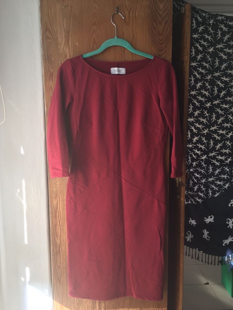 dress no 5 porto tyszert sukienka bordo czerwień