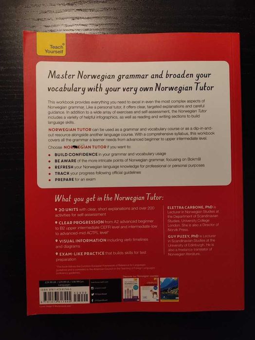 (Env, Incluído) Norwegian Tutor: Grammar And Vocabulary Workbook
