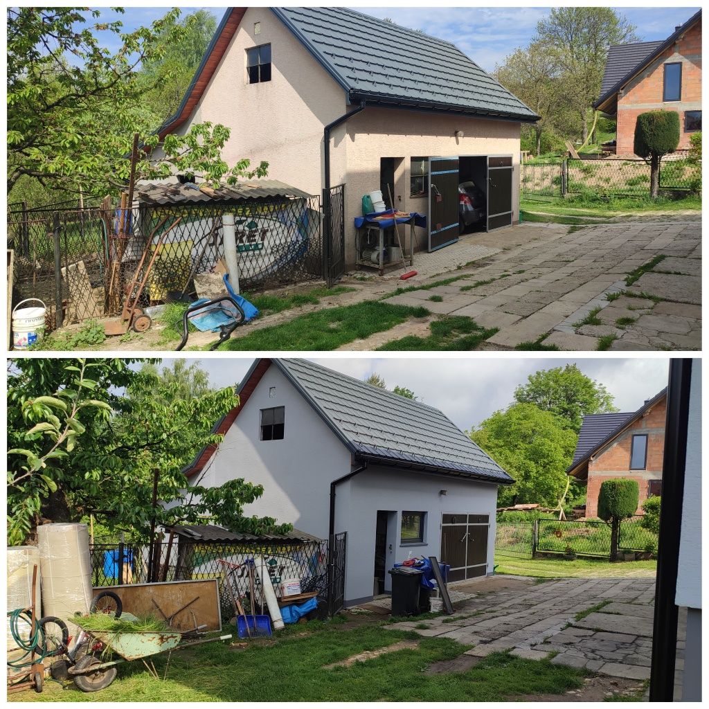 Malowanie dachów . Malowanie elewacji. Wolne terminy.