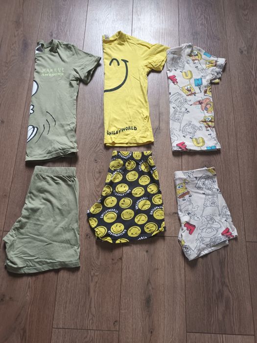 Zestaw 3 piżamek H&M 122/128