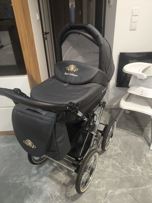 Wózek 4w1 King Lonex retro ISOFIX- jak nowy