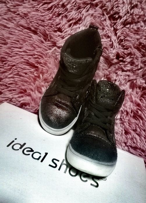 Brokatowe botki glam style trampki dla dziewczynki 27