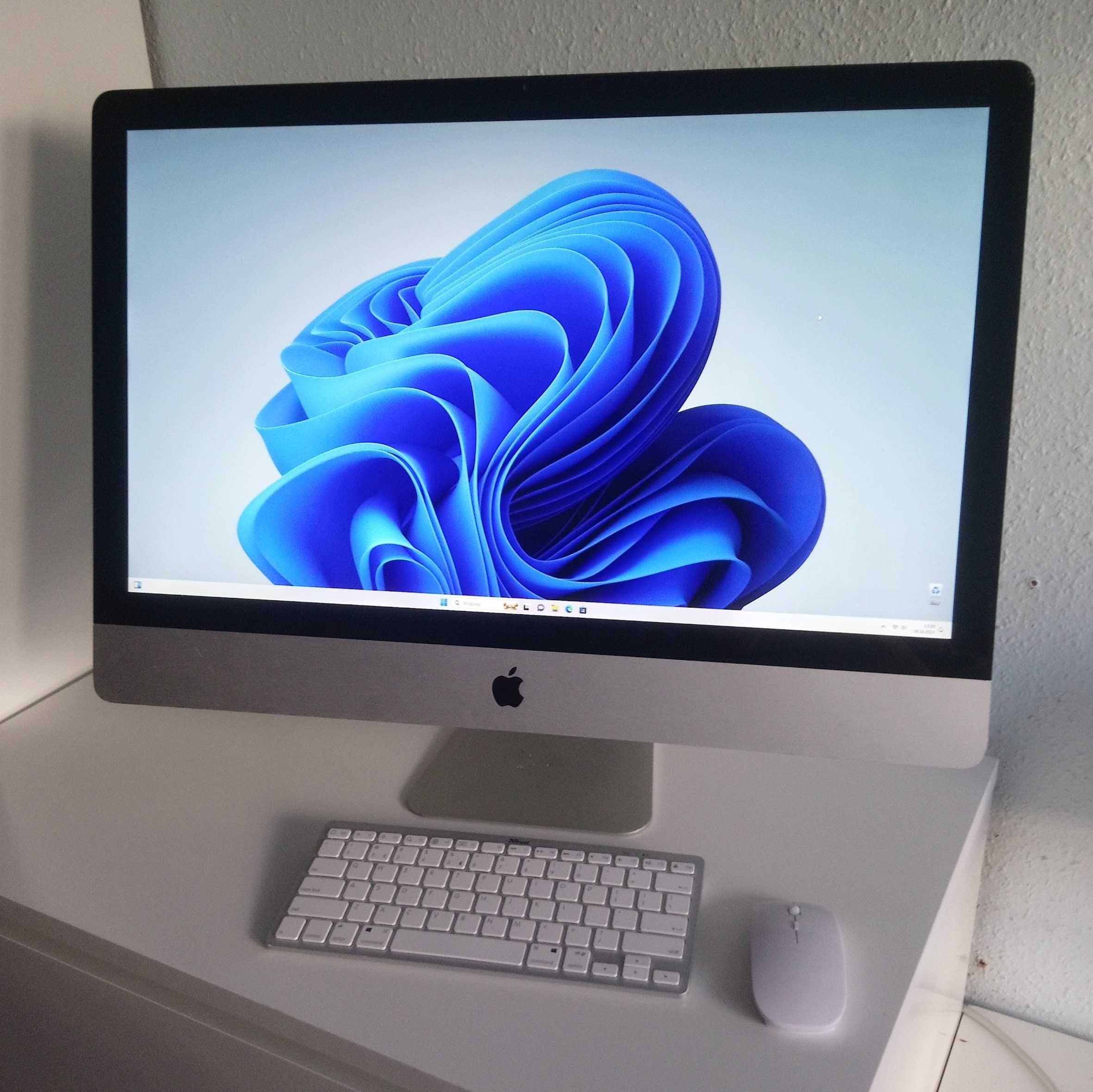 Apple iMac 27" i7 20GB SSD+HDD nVidia 2GB Sequoia+Win11 Klaw+Mysz MOC!