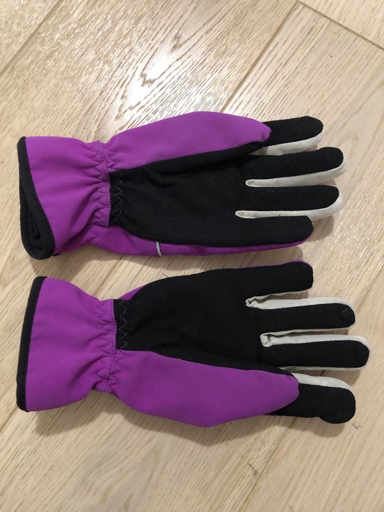 Rękawice rękawiczki Johaug rozm 5 fioletowe 8-9 lat