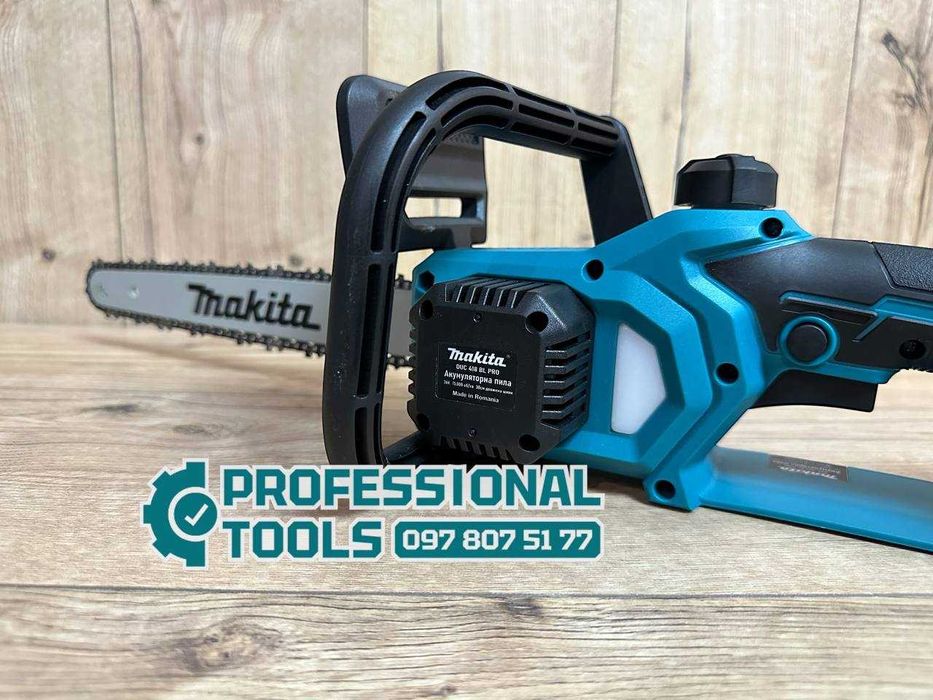 Акумуляторна пила з двома акумуляторами Makita DUC418 BL для обрізки