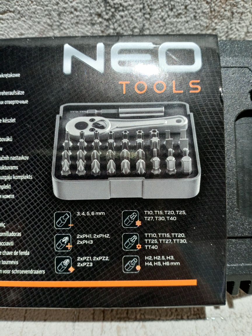Набор бит для шуруповерта Neo Tools 38 шт. (06-105)