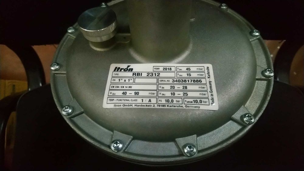 Регулятор давления газа Itron RBI 2312 Dn 25 (с паспортом)