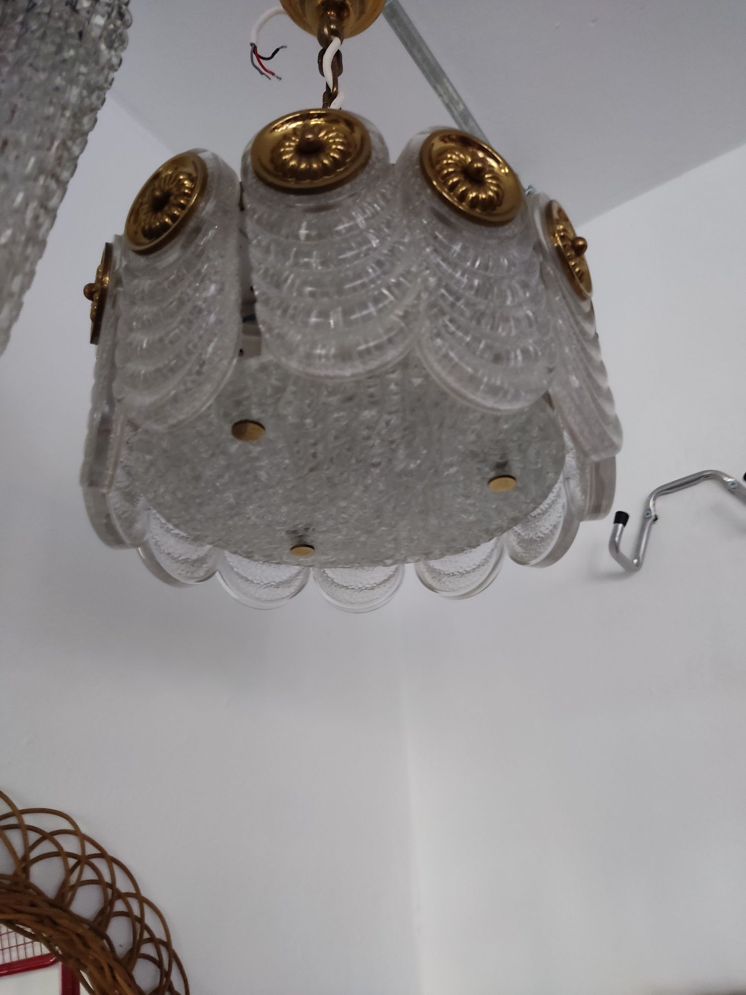 Żyrandol Kaiser Leuchten lata 60 te lampa sufitowa vintage design