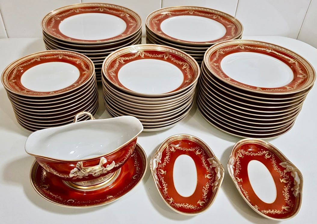 Serviço de jantar com extras (74 peças) Liras Vista Alegre