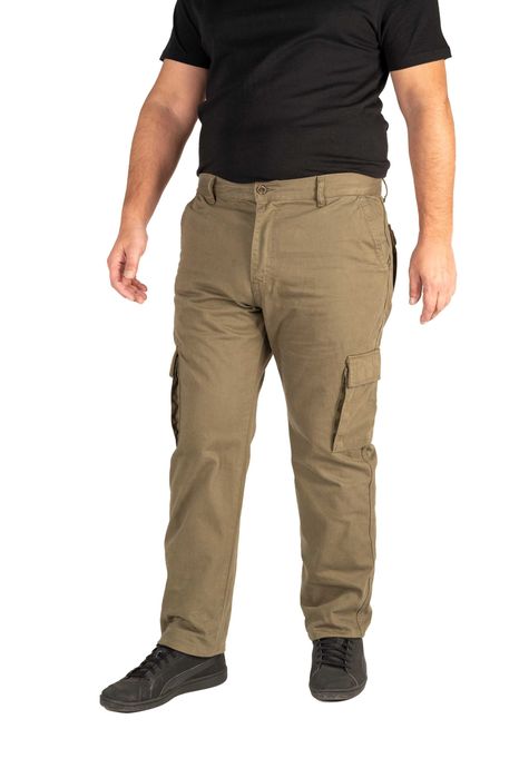 Calças "Cargo" em algodão de alta qualidade