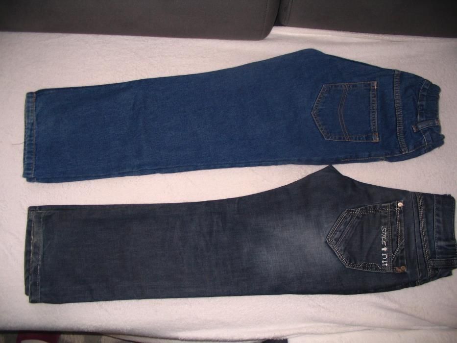 2 pary spodni jeans 134/140