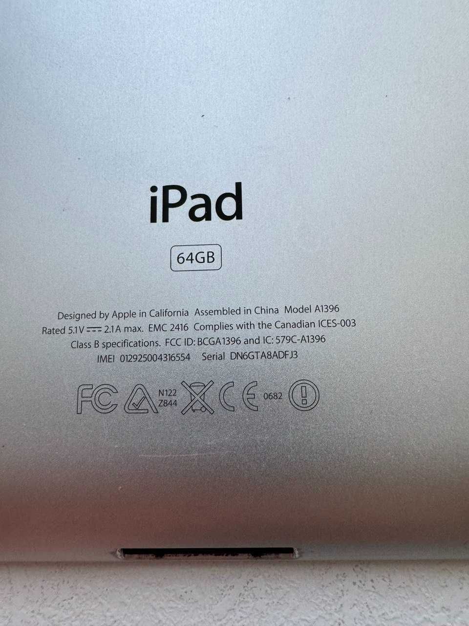 Айпад ipad 2 A1396 64 gb