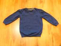 rozm 98 NEXT sweter granatowy chłopięcy