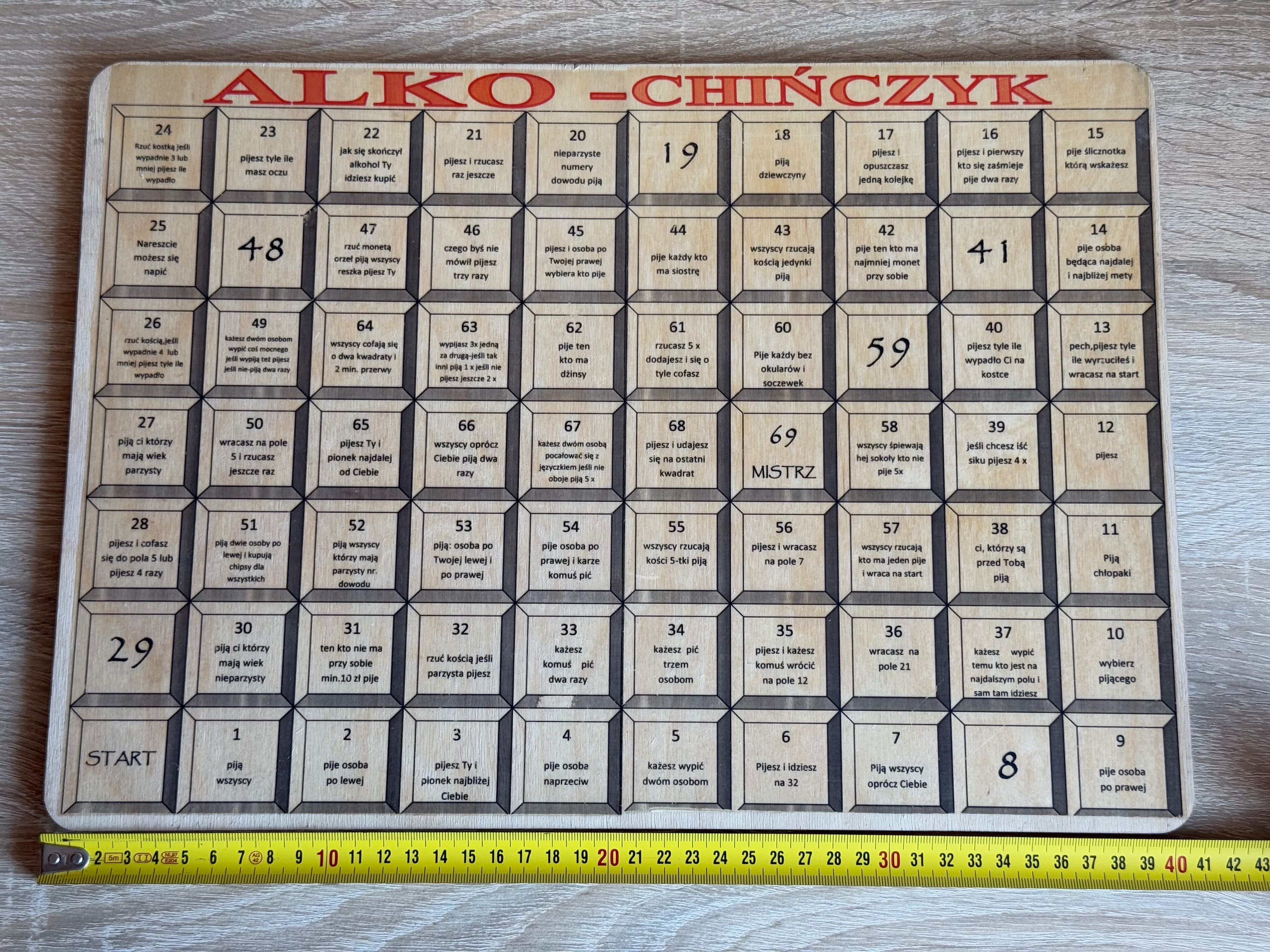 Gra planszowa Alkochińczyk, prezent na 18 urodziny