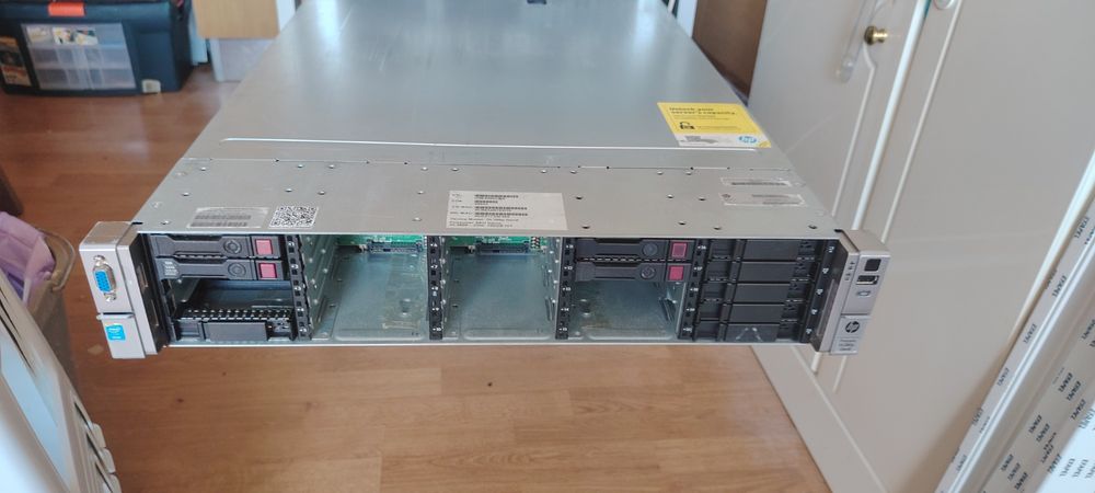HP DL380P GEN8 24 vCPU, 96 GB RAM Caddy + Hdd incluidos + 2 PSU + RAIL