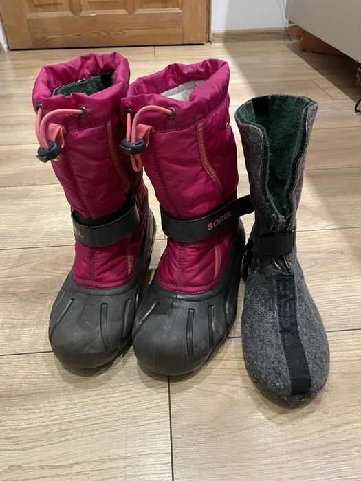 Zimowe buty sorel 35 śniegowce
