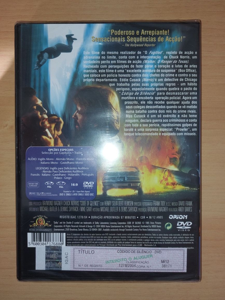 DVD Novo e Selado - Código de Silêncio