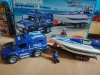 Playmobil pojazd terenowy policji z motorowką