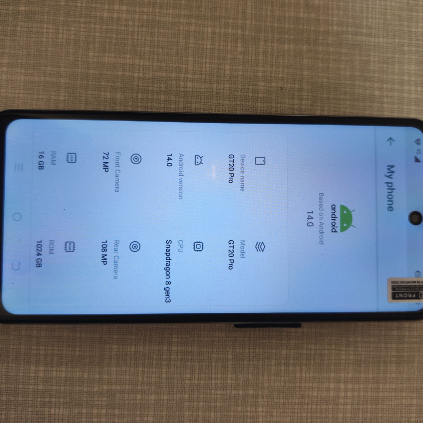 Новий смартфон Інфиникс під Infinix GT 20 pro