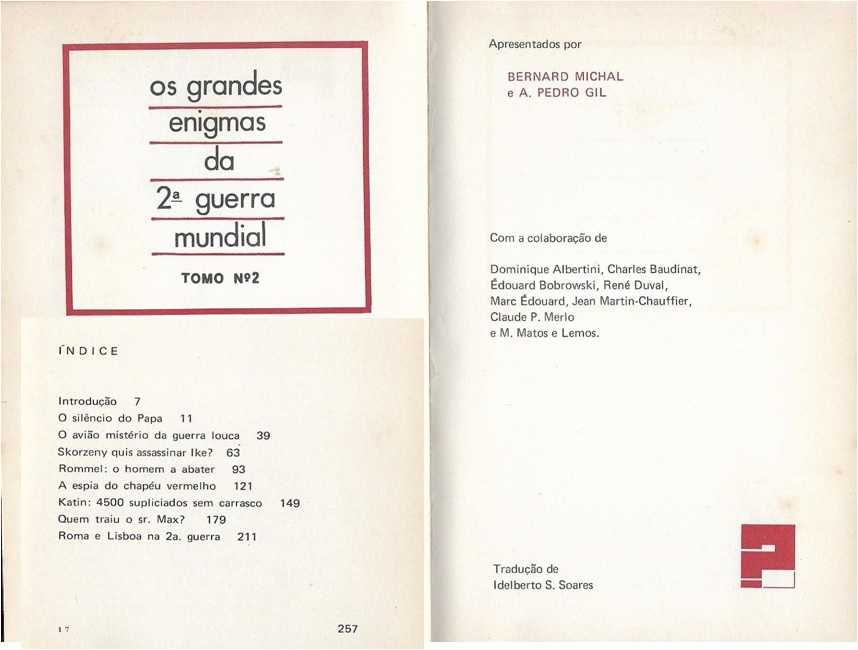 Os Grandes Enigmas Segunda Guerra Mundial - - - - - 4 X Livros