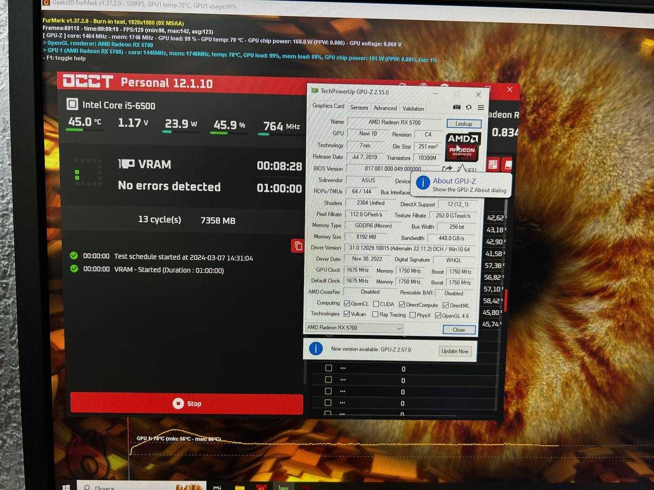 Відеокарта Asus DUAL EVO RX 5700 8GB GDDR6 256bit KLAVAcomp