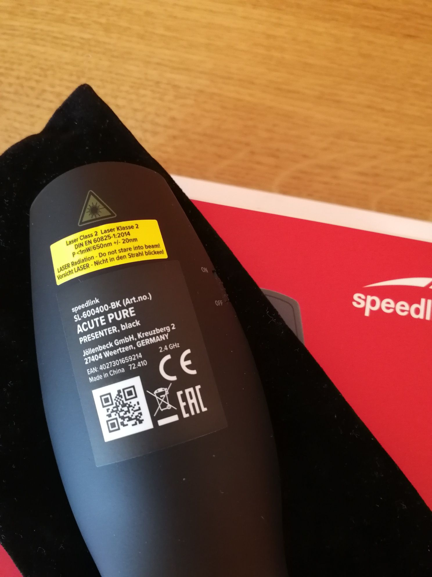 Prezenter laserowy, wskaźnik bezprzewodowy speedlink Acute Pure