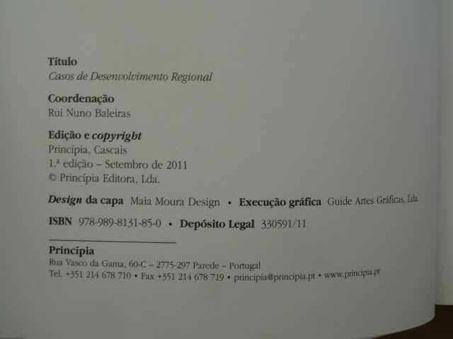 Casos de Desenvolvimento Regional de Rui Nuno Baleiras - 1ª Edição