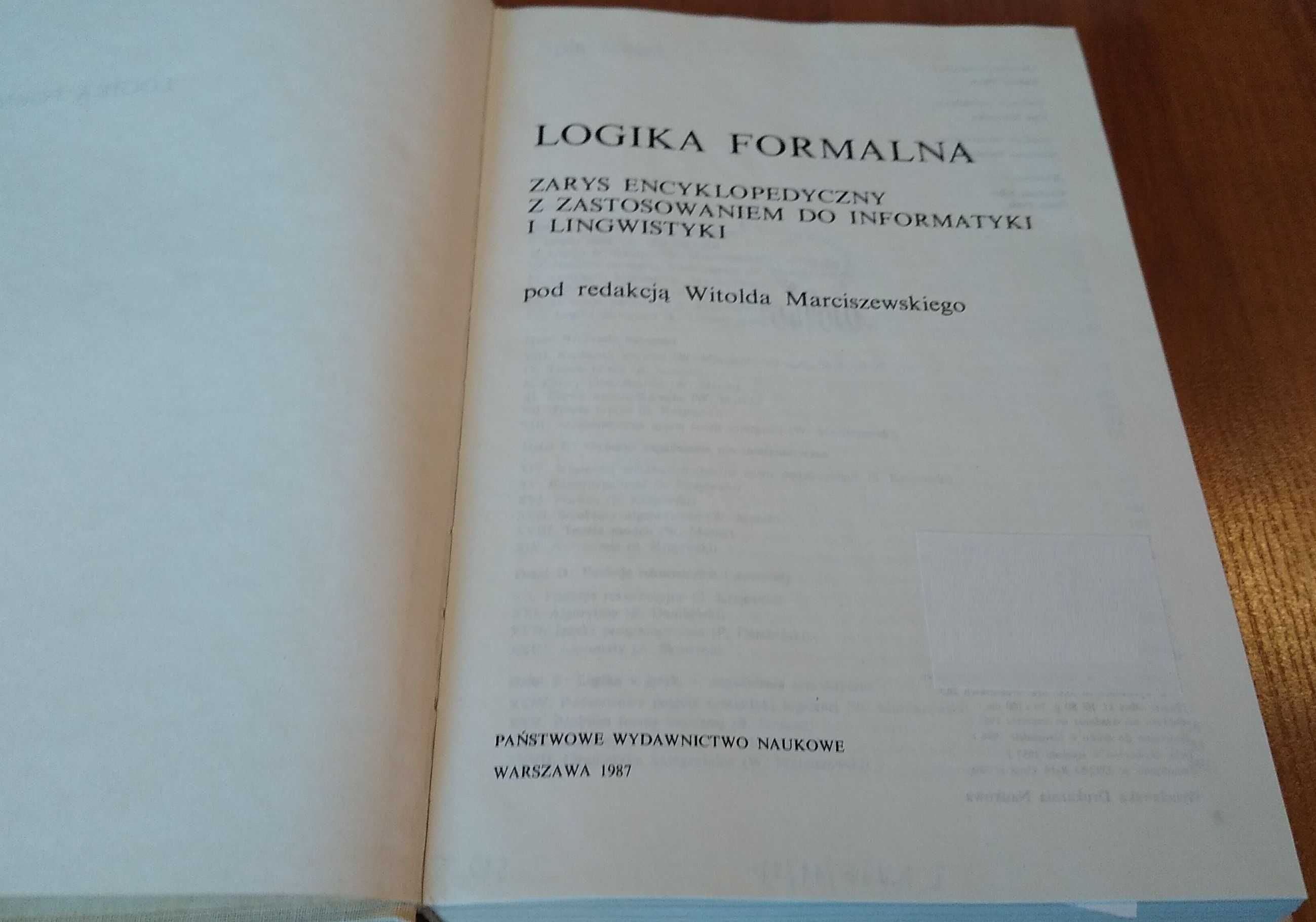 Logika formalna zarys encyklopedyczny   Marciszewski