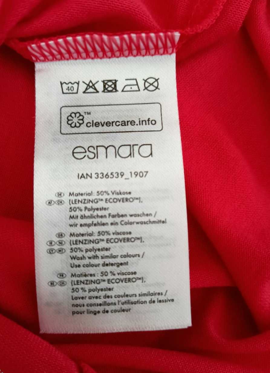 Nowa letnia sukienka maxi S 36/38 koralowa bez rękawów długa